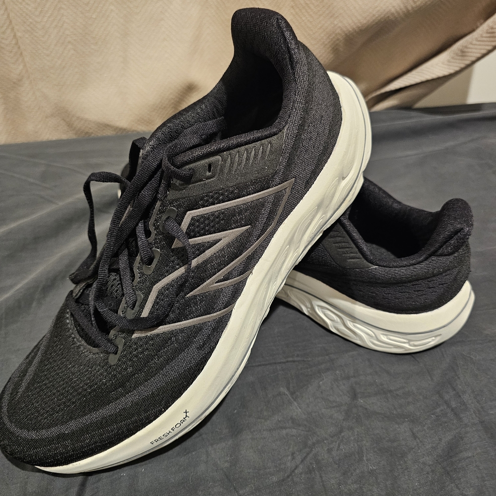 New Balance Black and White Athletic Shoes